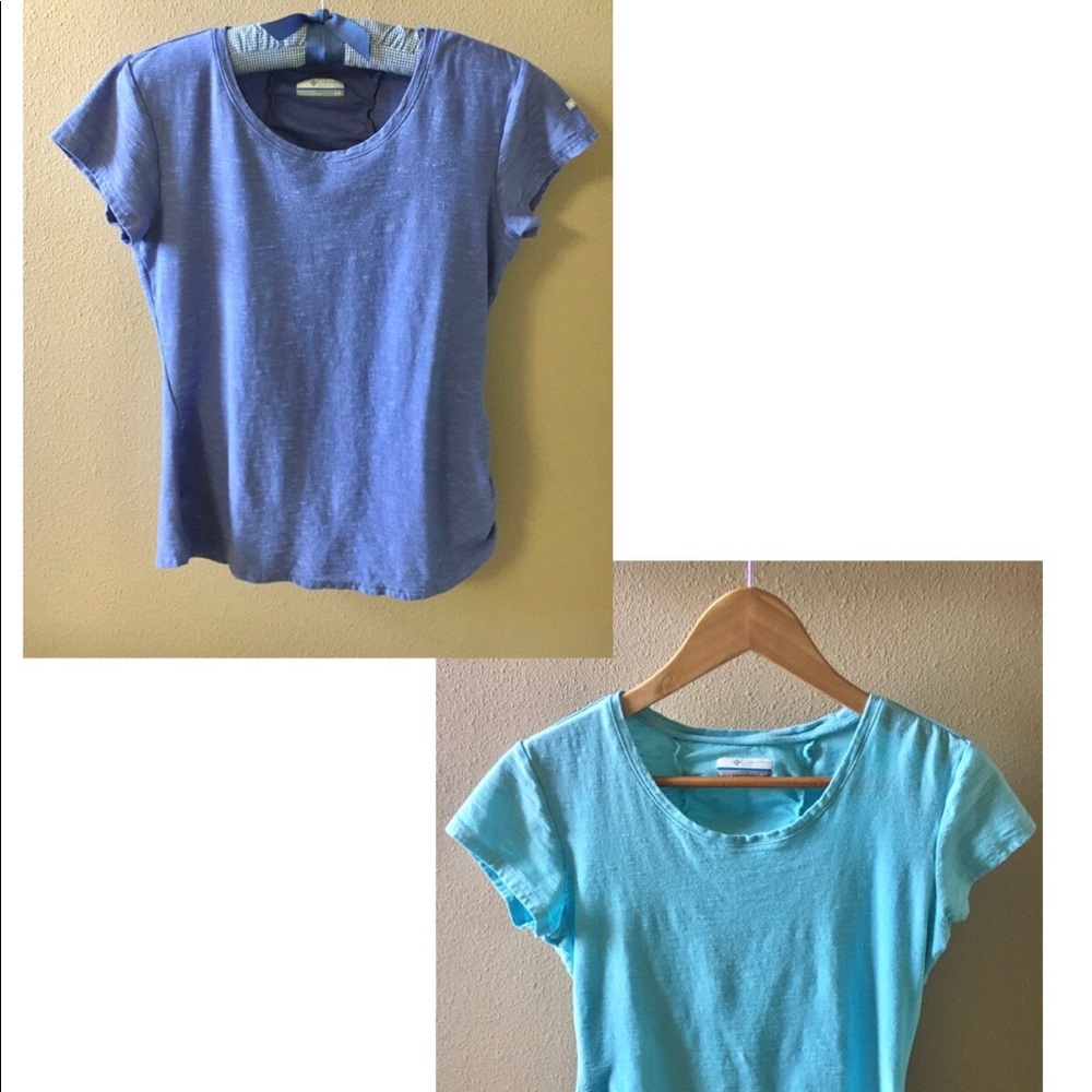 Two Columbia Stretch Cool Tees Size SP